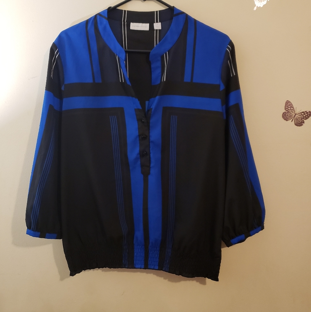 New york & company long sleeves blouse